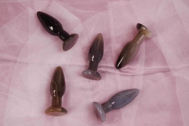 Grey Agate Plug Slim - The Agatha Plug: Natural Crystal Pleasure Tool for Healing and Self-Love
